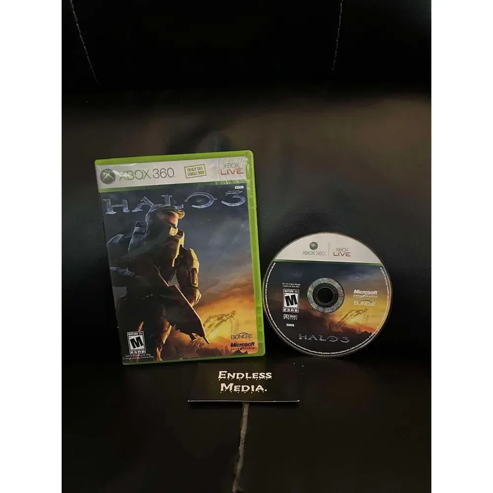 Halo 3 Microsoft Xbox 360 Item and Box Video Game